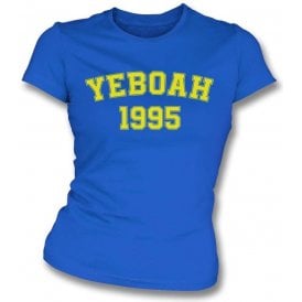 Yeboah 1995 (Leeds United) Womens Slim Fit T-Shirt