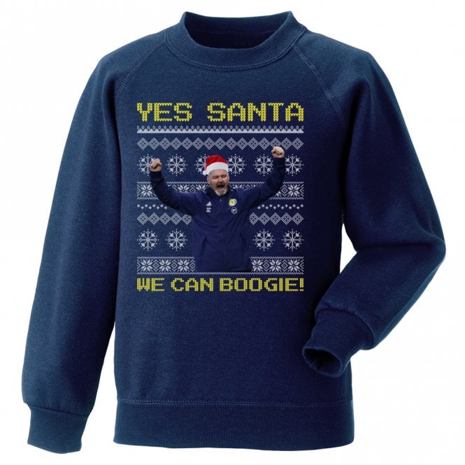 Yes Santa, We Can Boogie (Scotland Influenced) Kids Christmas Jumper
