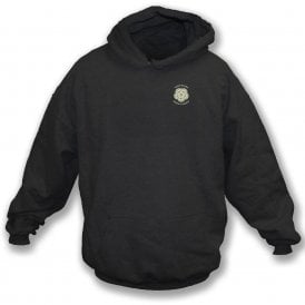 Yorkshire Born & Bred Black Embroidered Left Breast Logo Hooded Sweatshirt
