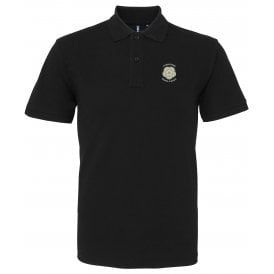 Yorkshire Born & Bred Black Embroidered Left Breast Logo Polo Shirt