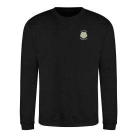 Yorkshire Born & Bred Black Embroidered Left Breast Logo Sweatshirt
