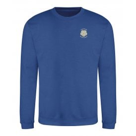 Yorkshire Born & Bred Royal Blue Embroidered Left Breast Logo Sweatshirt