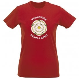 Yorkshire Born & Bred Womens Slim Fit T-Shirt