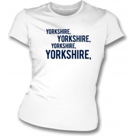 Yorkshire, Yorkshire, Yorkshire Womens Slim Fit T-Shirt (Leeds)