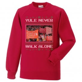 Yule Never Walk Alone (Liverpool Influenced) Kids Christmas Jumper