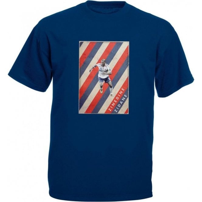 Zinedine Zidane (France) Vintage Poster T-Shirt