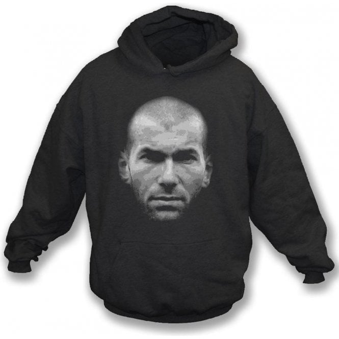 Zinedine Zidane Large Face Kids Hooded Sweatshirt